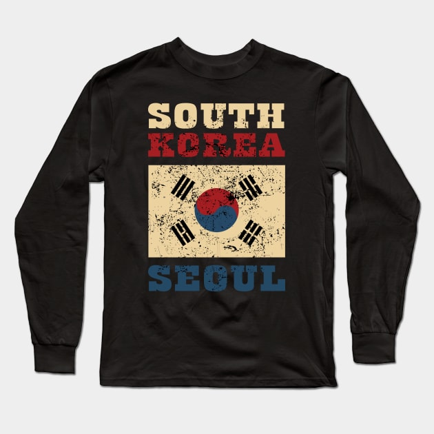 Flag of South Korea Long Sleeve T-Shirt by KewaleeTee
